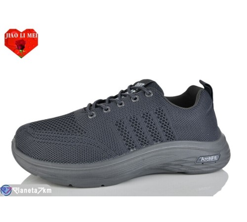 Кросівки чоловічі на весну/осінь (8 пар р.40-45) сірий  "Jiao Li Mei"