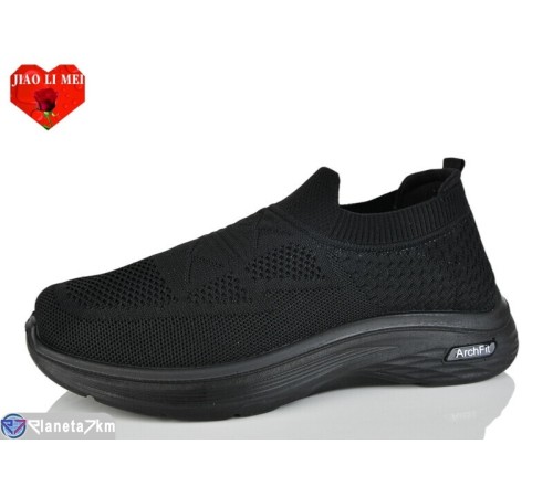 Кросівки чоловічі на весну/осінь (8 пар р.40-45) чорний  "Jiao Li Mei"