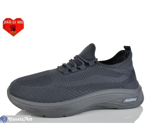 Кросівки чоловічі на весну/осінь (8 пар р.40-45) сірий  "Jiao Li Mei"