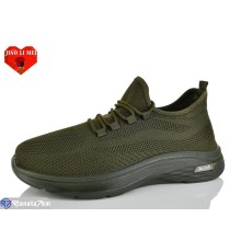 Кросівки чоловічі на весну/осінь (8 пар р.40-45) зелений  "Jiao Li Mei"