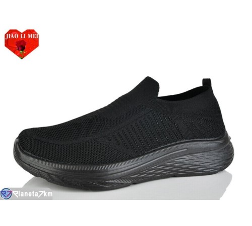 Кросівки чоловічі на весну/осінь (8 пар р.40-45) чорний  "Jiao Li Mei"