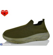 Кросівки чоловічі на весну/осінь (8 пар р.40-45) зелений  "Jiao Li Mei"