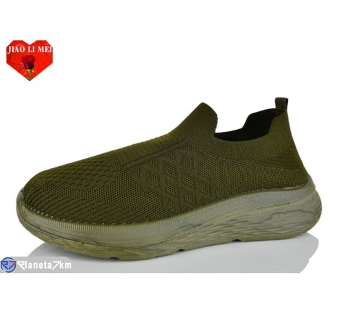 Кросівки чоловічі на весну/осінь (8 пар р.40-45) зелений  "Jiao Li Mei"