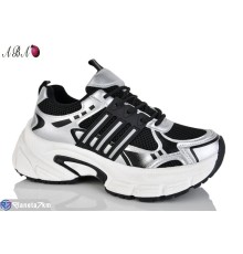 Кросівки жіночі на весну/осінь (8 пар р.36-41) чорний  "Aba"