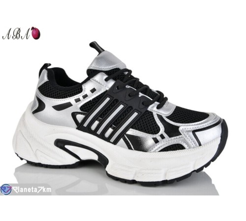 Кросівки жіночі на весну/осінь (8 пар р.36-41) чорний  "Aba"