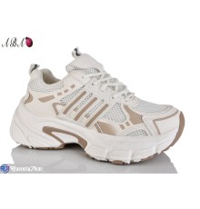 Кросівки жіночі на весну/осінь (8 пар р.36-41) бежевий  "Aba"