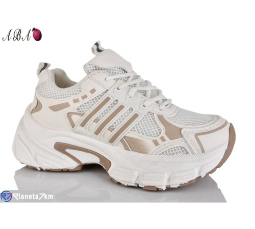 Кросівки жіночі на весну/осінь (8 пар р.36-41) бежевий  "Aba"