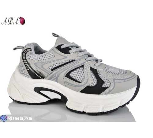 Кросівки жіночі на весну/осінь (8 пар р.36-41) сірий  "Aba"