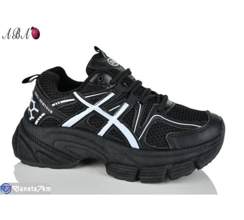 Кросівки жіночі на весну/осінь (8 пар р.36-41) чорний  "Aba"