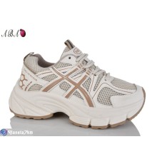 Кросівки жіночі на весну/осінь (8 пар р.36-41) бежевий  "Aba"