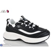 Кросівки жіночі на весну/осінь (8 пар р.36-41) чорний  "Aba"