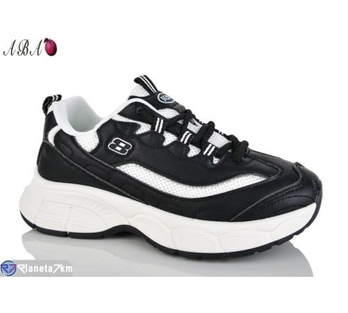 Кросівки жіночі на весну/осінь (8 пар р.36-41) чорний  "Aba"