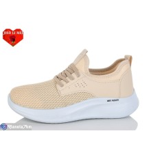 Кросівки жіночі на весну/осінь (8 пар р.37-41) бежевий  "Jiao Li Mei"