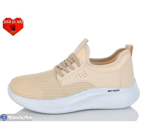 Кросівки жіночі на весну/осінь (8 пар р.37-41) бежевий  "Jiao Li Mei"