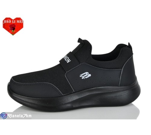 Кросівки жіночі на весну/осінь (8 пар р.37-41) чорний  "Jiao Li Mei"