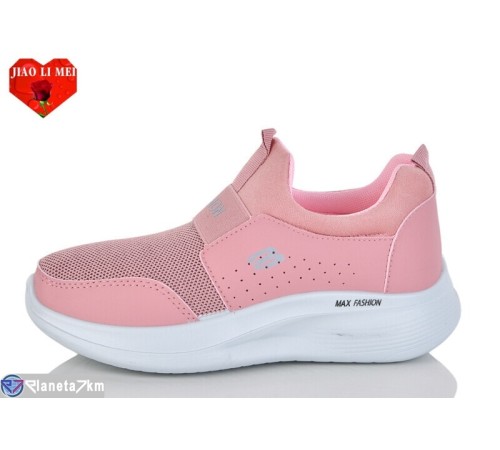 Кросівки жіночі на весну/осінь (8 пар р.37-41) рожевий  "Jiao Li Mei"