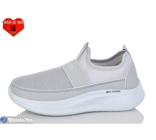 Кросівки жіночі на весну/осінь (8 пар р.37-41) сірий  "Jiao Li Mei"