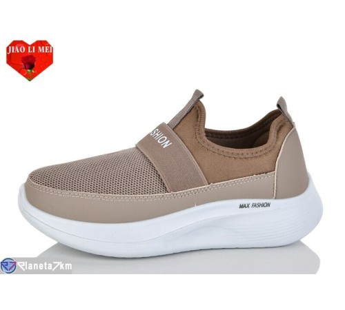 Кросівки жіночі на весну/осінь (8 пар р.37-41) коричневий  "Jiao Li Mei"