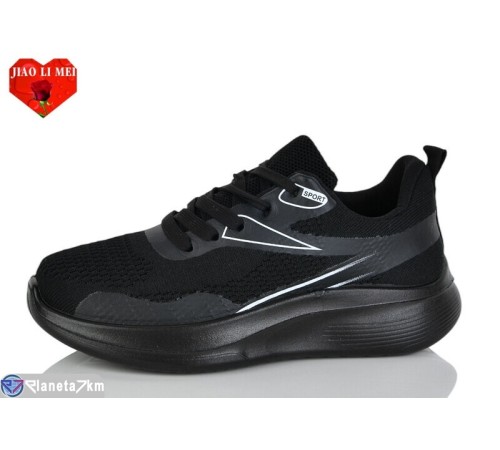 Кросівки жіночі на весну/осінь (8 пар р.37-41) чорний  "Jiao Li Mei"