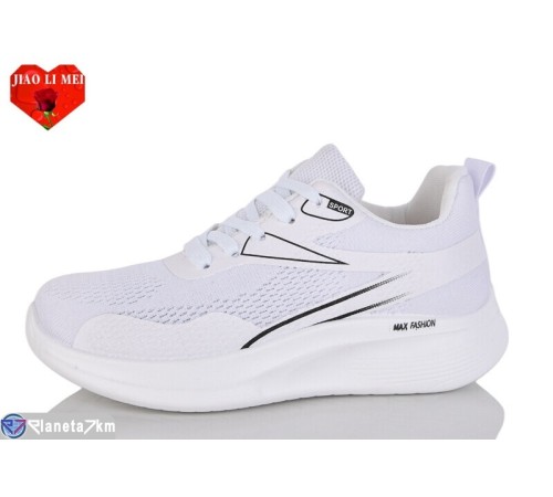 Кросівки жіночі на весну/осінь (8 пар р.37-41) білий  "Jiao Li Mei"