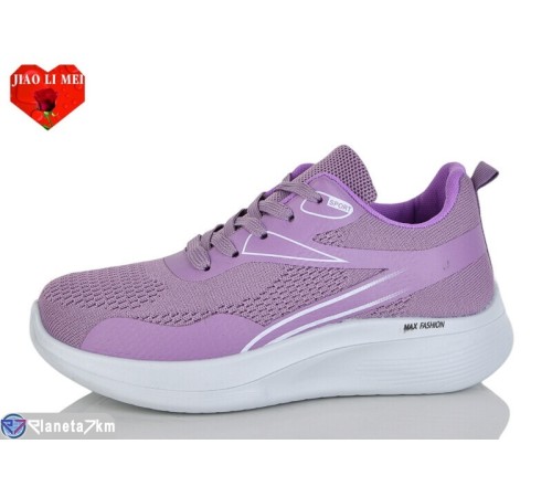 Кросівки жіночі на весну/осінь (8 пар р.37-41) фіолетовий  "Jiao Li Mei"