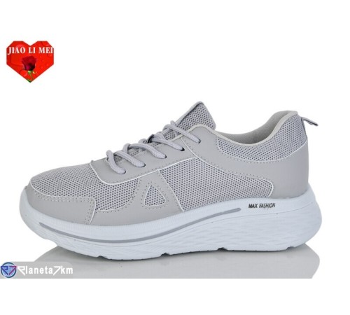 Кросівки жіночі на весну/осінь (8 пар р.37-41) сірий  "Jiao Li Mei"