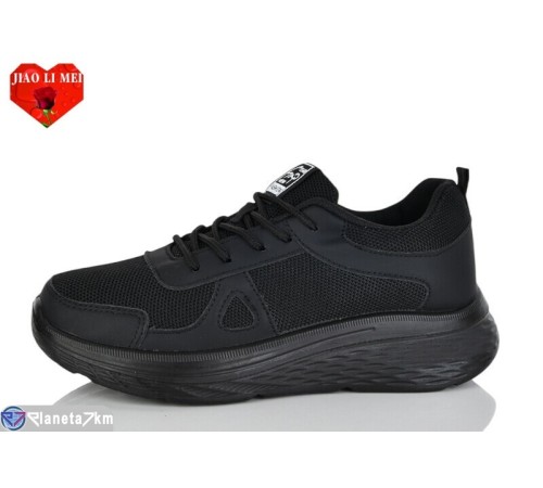 Кросівки жіночі на весну/осінь (8 пар р.37-41) чорний  "Jiao Li Mei"