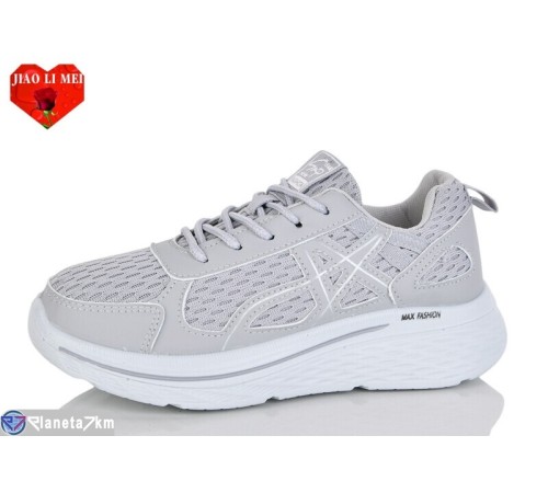 Кросівки жіночі на весну/осінь (8 пар р.37-41) сірий  "Jiao Li Mei"