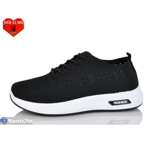 Кросівки жіночі на літо (8 пар р.37-41) чорний  "Jiao Li Mei"