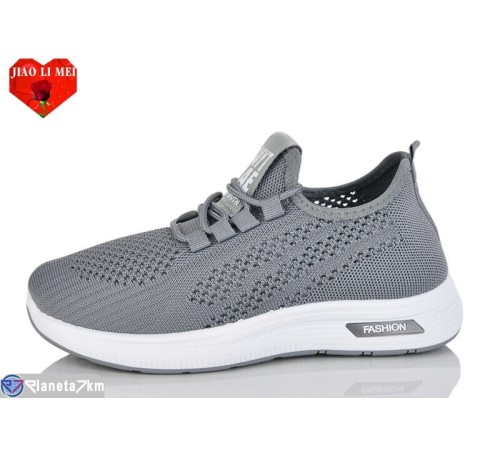Кросівки жіночі на літо (8 пар р.37-41) сірий  "Jiao Li Mei"