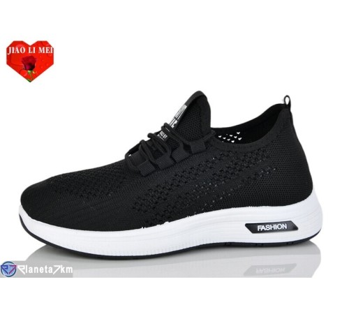 Кросівки жіночі на літо (8 пар р.37-41) чорний  "Jiao Li Mei"