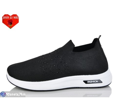 Кросівки жіночі на літо (8 пар р.37-41) чорний  "Jiao Li Mei"