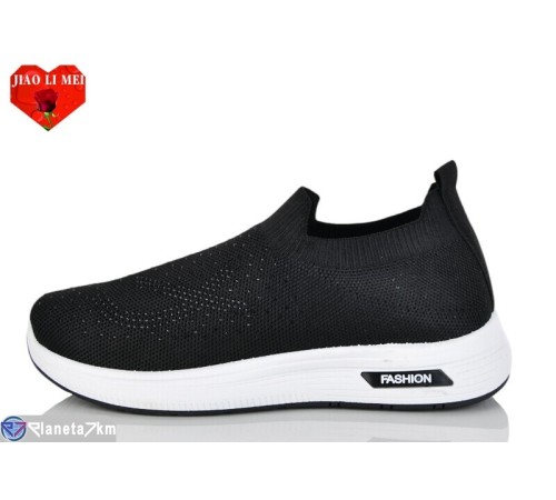 Кросівки жіночі на літо (8 пар р.37-41) чорний  "Jiao Li Mei"