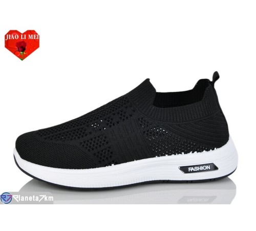 Кросівки жіночі на літо (8 пар р.37-41) чорний  "Jiao Li Mei"