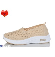 Сліпони жіночі на літо (8 пар р.37-41) бежевий  "Jiao Li Mei"