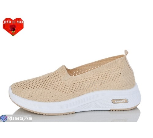 Сліпони жіночі на літо (8 пар р.37-41) бежевий  "Jiao Li Mei"