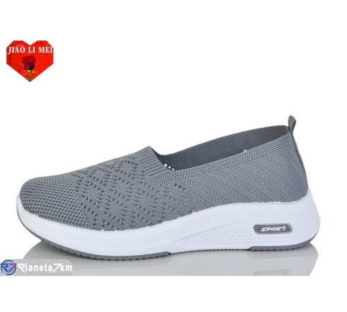 Сліпони жіночі на літо (8 пар р.37-41) сірий  "Jiao Li Mei"