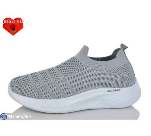 Кросівки жіночі на літо (8 пар р.40-43) сірий  "Jiao Li Mei"