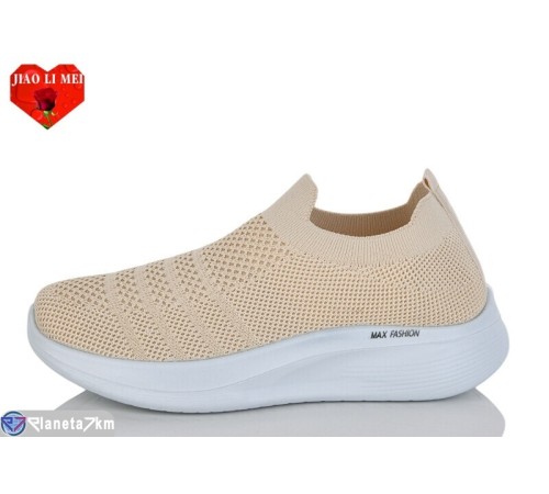 Кросівки жіночі на літо (8 пар р.40-43) бежевий  "Jiao Li Mei"