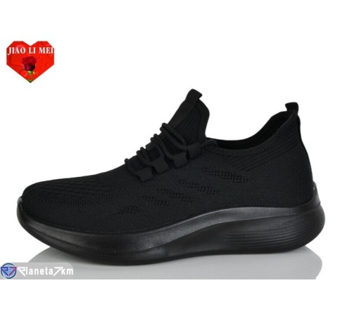 Кросівки жіночі на літо (8 пар р.40-43) чорний  "Jiao Li Mei"