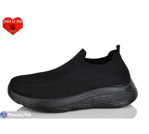 Кросівки жіночі на літо (8 пар р.40-43) чорний  "Jiao Li Mei"