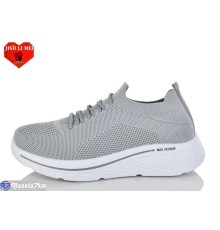 Кросівки жіночі на літо (8 пар р.40-43) сірий  "Jiao Li Mei"