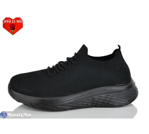 Кросівки жіночі на літо (8 пар р.40-43) чорний  "Jiao Li Mei"