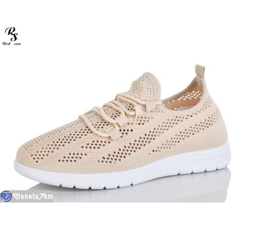 Кросівки жіночі на літо (8 пар р.37-41) бежевий  "Red Sun"
