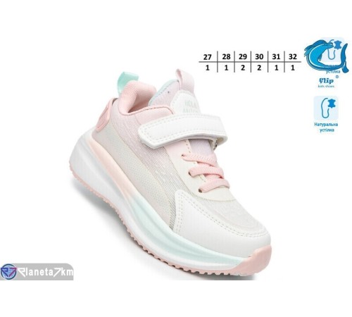 Дитячі кросівки на весну/осінь (8 пар р.27-32) рожевий  "TOMMY"