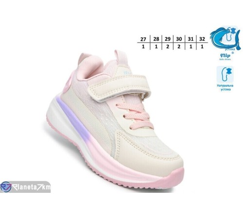 Дитячі кросівки на весну/осінь (8 пар р.27-32) рожевий  "TOMMY"