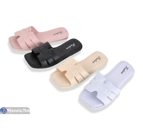 Шлепки жіночі на літо (12 пар р.36-41) мікс  "KaPira"