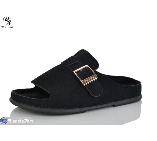 Шлепки жіночі на літо (8 пар р.36-41) чорний  "Red Sun"