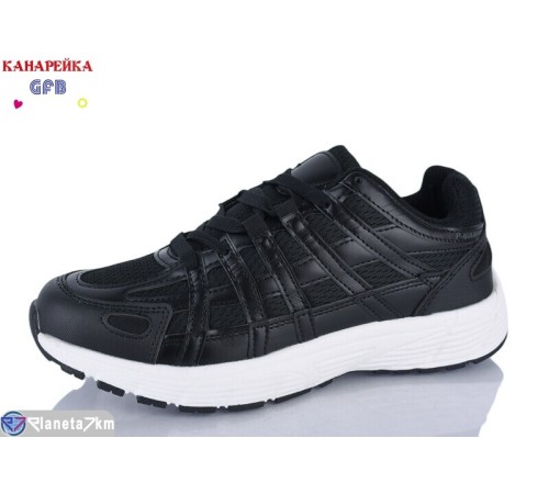Кросівки жіночі на весну/осінь (8 пар р.36-41) чорний  "GFB-Канарейка"