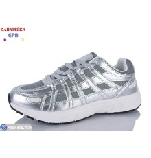 Кросівки жіночі на весну/осінь (8 пар р.36-41) срібний  "GFB-Канарейка"